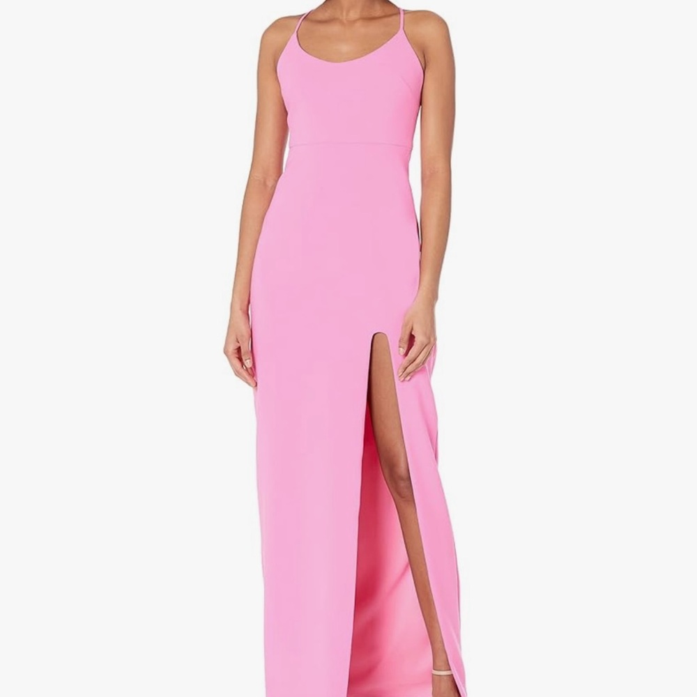 Elegant Pink Maxi Dress